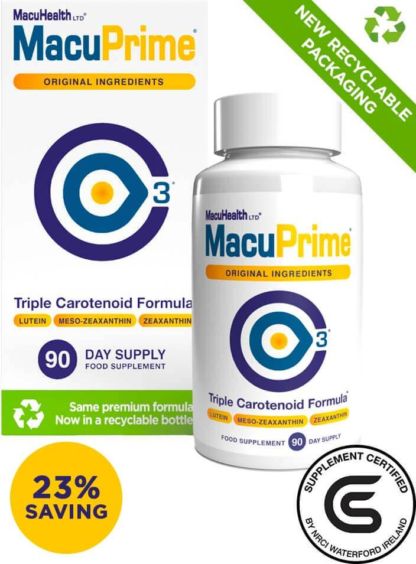 MacuPrime Capsules - 3 month's supply