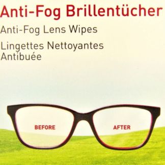 Optiplus Anti Fog Lens Wipes (Disposible) 2 x Pack of 30